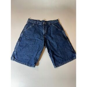 WRG Jeans Co Carpenter Shorts Boys 18 Husky Blue Excellent Denim Utility Pockets